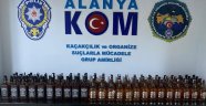 Alanya'da polisten sahte alkol operasyonu!