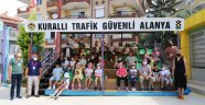 Alanya'da trafik kurallarını öğreniyorlar