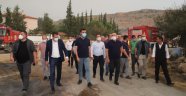 Bakan Çavuşoğlu Alanya'daki yangın bölgesini inceledi