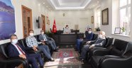 Bankacılardan Kaymakam Ürkmezer'e ziyaret