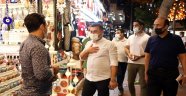 Başkan Yücel'den esnaf ziyareti