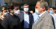 CHP heyetinden, Başkan Böcek'in tedavi gördüğü hastaneye ziyaret