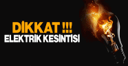 Elekrik kesintisi var!