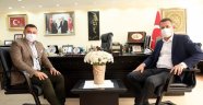 Kaymakam Ürkmezer Başkan Yücel’i ziyaret etti