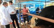 Kaymakam Ürkmezer'den kurban satış yerine ziyaret