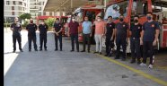 Lakadamyalı'dan itfaiye ekiplerine teşekkür ziyareti