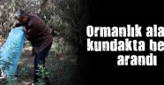 Ormanlık alanda kundakta bebek arandı