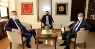 Şaşmaz ve Ürkmezer’den Başkan Yücel’e ziyaret