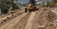 Seki ve İshaklı yolunda asfalt hazırlığı