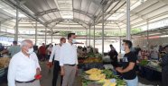 Toklu ve yönetiminden pazarcı esnafına ziyaret