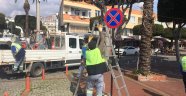 Trafik levhaları Alanya'da yenileniyor