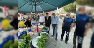 Türkdoğan ve yönetimi pazarcı esnafını ziyaret etti