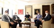 Ülkücülerden Başkan Yücel’e ziyaret