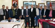 Yücel, Hal Derneği yönetimiyle buluştu
