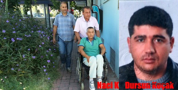 TEKERLEKLİ SANDALYESİNDE GÖZALTINA ALINDI
