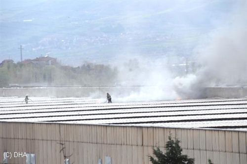 Tokat'ta Eski Sigara Fabrikasında Yangın