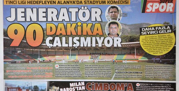 UEFA STANDARTININ ADI VAR KENDİ YOK