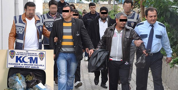 UYUŞTURUCU TACİRLERİ TUTUKLANDI