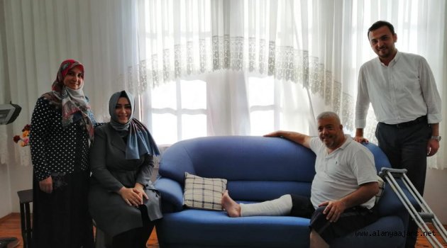 Vekil Çelik ve Toklu'dan muhtar Uysal’a ziyaret