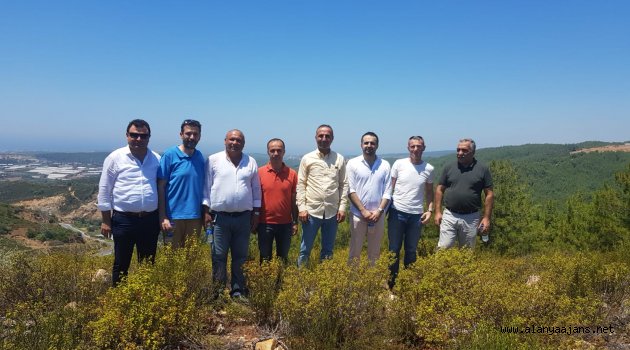 Yeni yapılacak olan hastane bölgesini incelediler