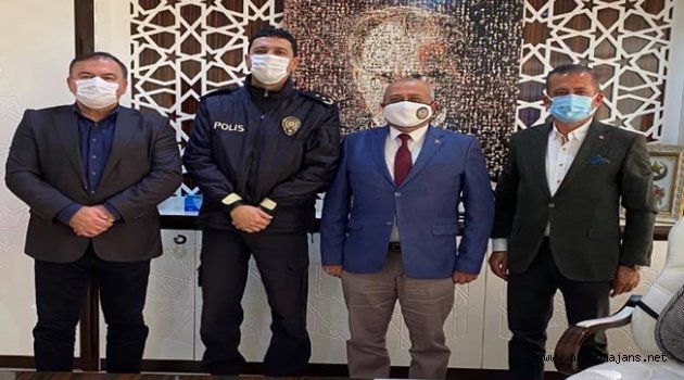 Yenialp ve yönetiminden Müdür Avcı'ya ziyaret