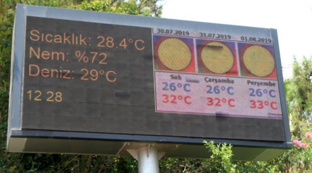 Yoğun nem bunalttı