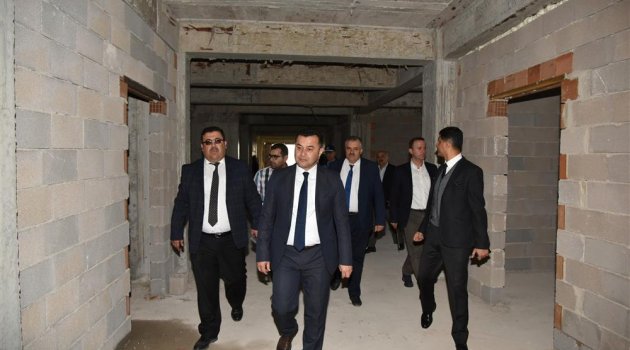Yücel Anadolu Lisesi İnşatını İnceledi
