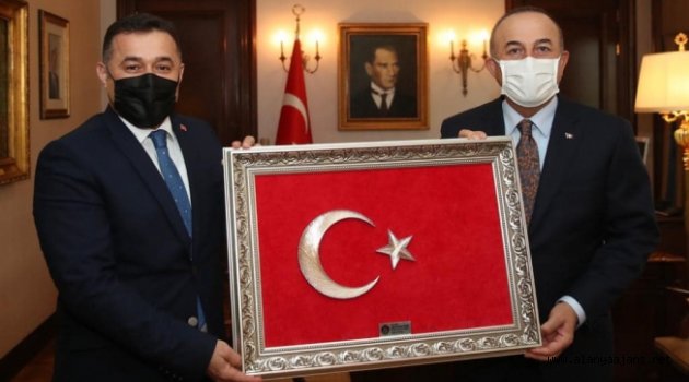 Yücel'den Bakan Çavuşoğlu'na ziyaret